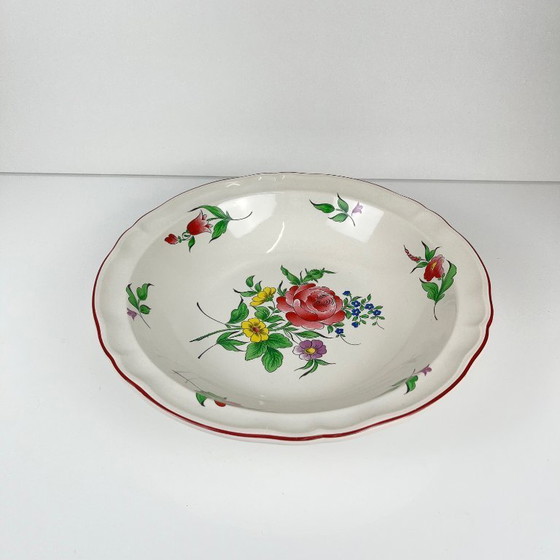 Image 1 of Salad bowl with rim, Réverbère model by KG Lunéville