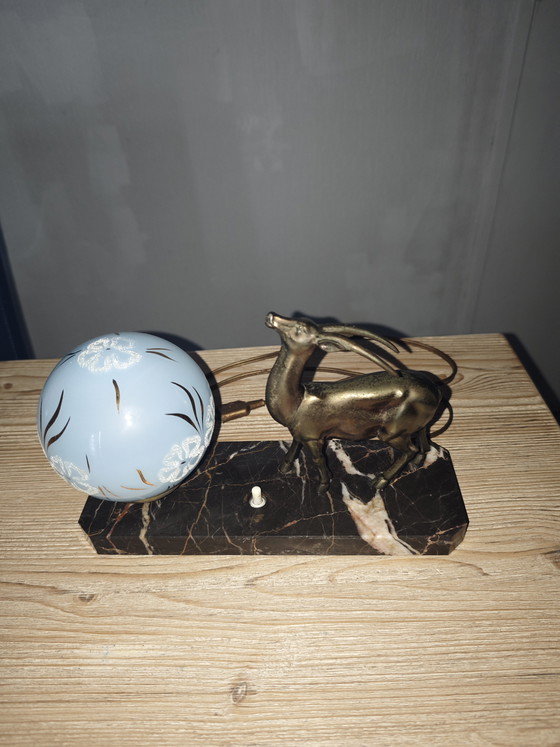 Image 1 of Art Deco Gazelle Lamp
