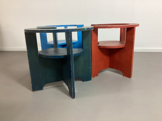 Image 1 of 3 minimalist modernist children's chairs seventies