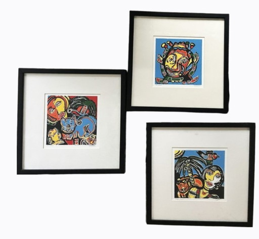 Fabian (1967) – Tropische Hitze, Fiesta, Karneval – lithos zeefdrukken, Paper