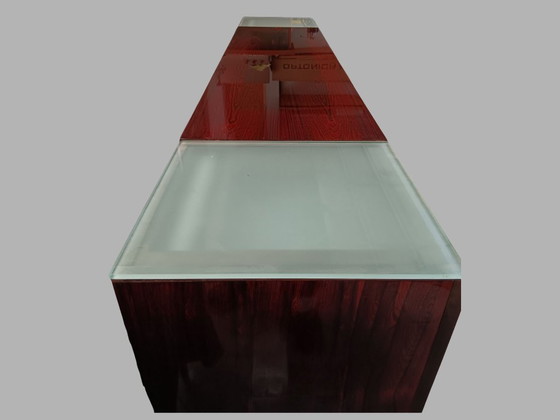 Image 1 of Large Illuminated Rosewood Sideboard with Skai Fronts, 250 cm, 1970s