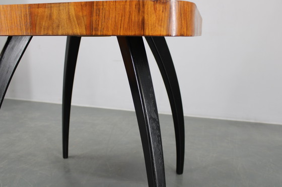 Image 1 of 1940 Jindrich Halabala "Spider" Coffee Table in Walnut Finish, Czechoslovakia