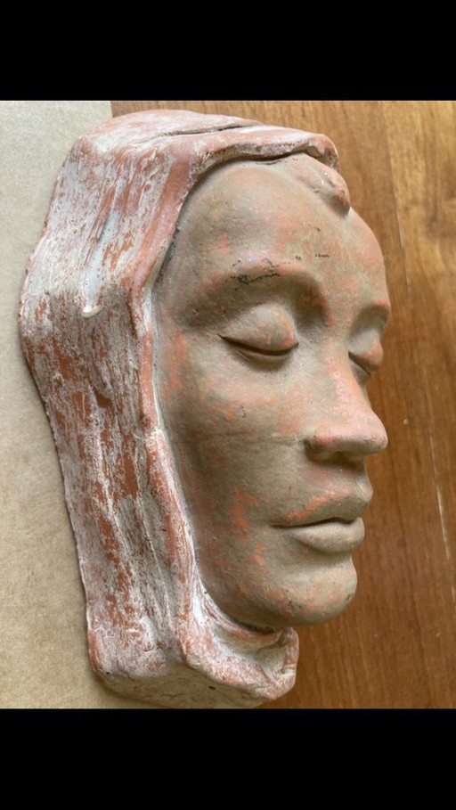 Terrakotta-Maske Polychromie