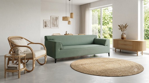 Pode 3-Sitzer-Sofa renoviert – 3 5 zitsbanken, Wool (photo 2 of 7)