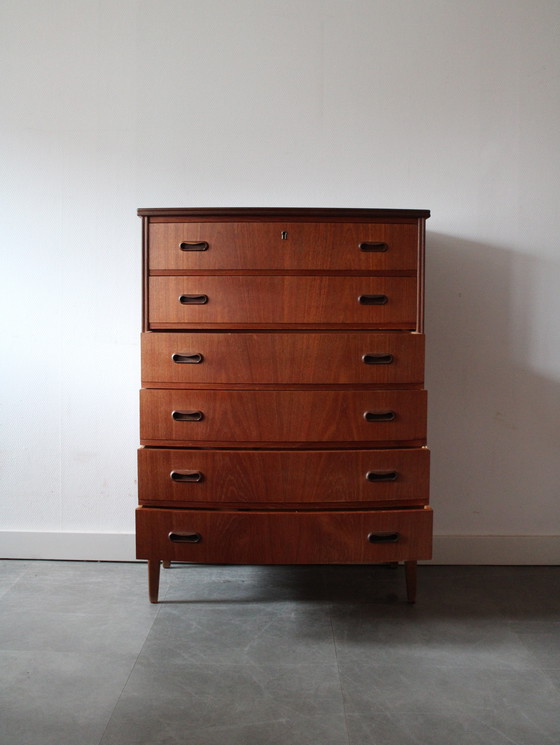 Image 1 of Vintage Danish chest of drawers in teak