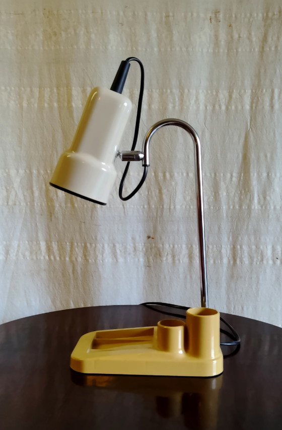 Gelede Bureaulamp - Jaren 80 Design – Leeslamp, Plastic (photo 5 of 10)
