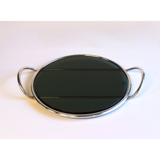 Image 1 of Vintage round tray by Lino Sabbatini Italian 1960s