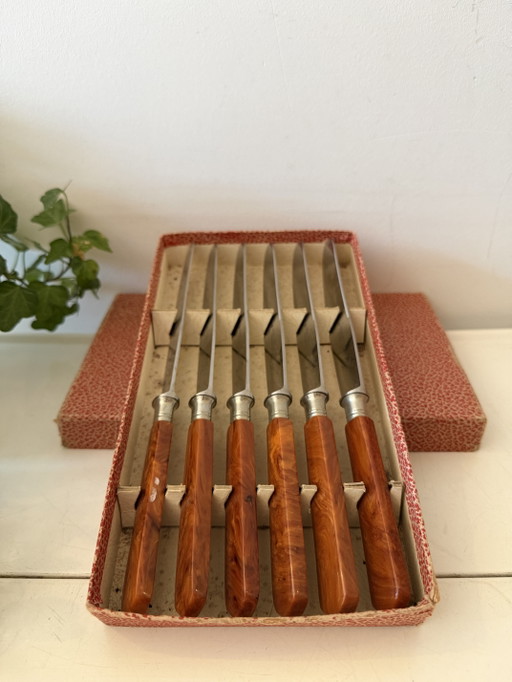 Friedr. Set di coltelli Herder Art Déco