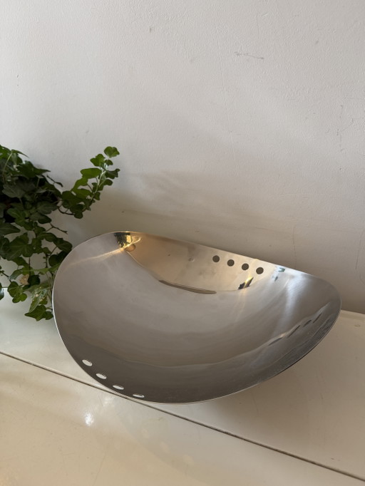 Ciotola da frutta cromata dell'era spaziale – decoratieve objecten, Chrome (photo 2 of 5)