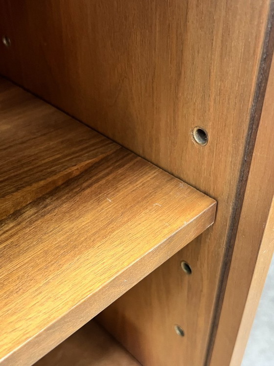 Image 1 of Vintage Wk Möbel Sideboard / Display Case, With Glass Sliding Doors. Germany 1970's