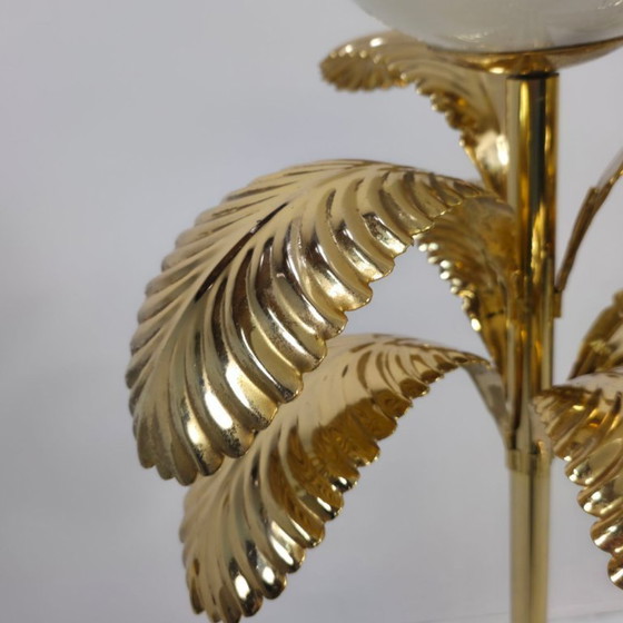 Image 1 of LS Italy gold palm tree lamp table model gilded 70s