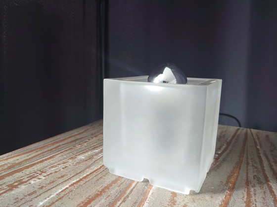 Image 1 of Vintage Nachtmann Leuchten glazen kubus tafellamp