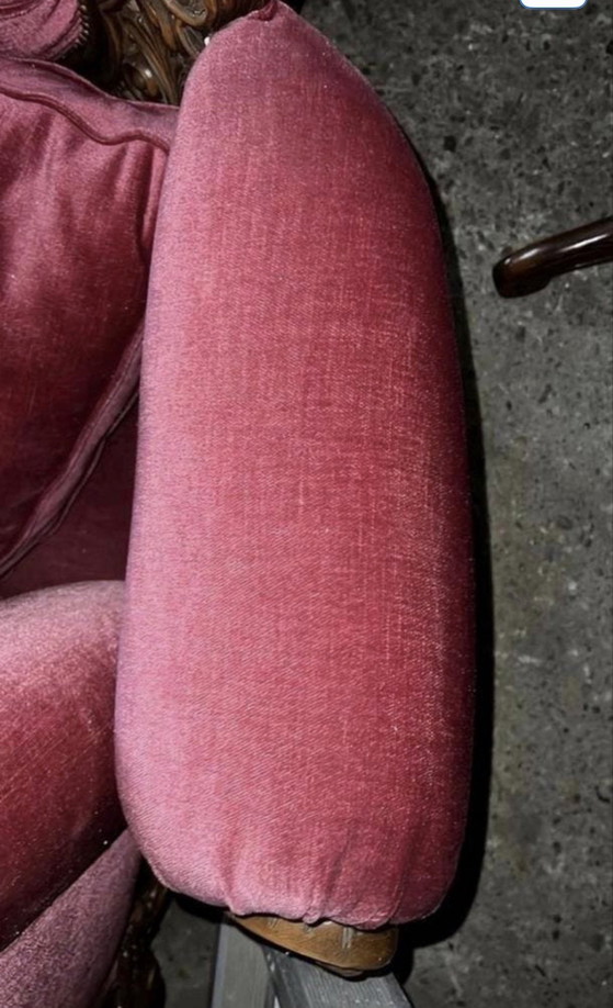 Image 1 of Barok bank met fauteuils 