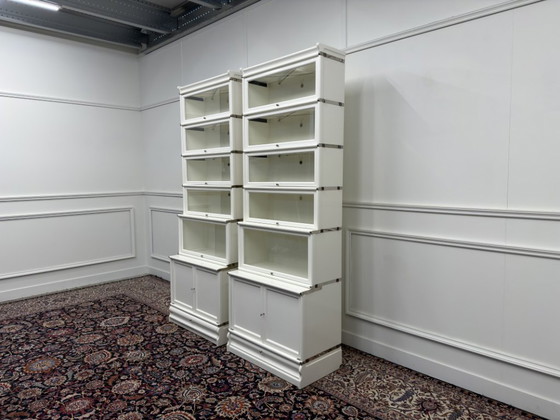 Libreria Originale Inglese Globe Wernicke Bianca – Librerie, Glass, Metal (photo 5 of 20)