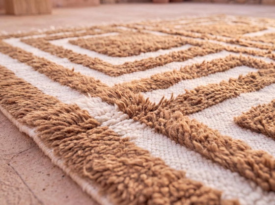 Tapis artisanal en laine naturelle 250cmx150cm – Cotton (photo 4 of 7)