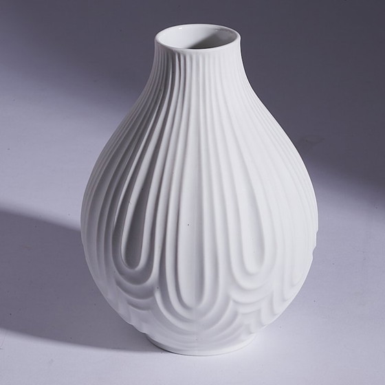 Image 1 of Vintage vase by Heinrich Porzellan OP Art, 1970s