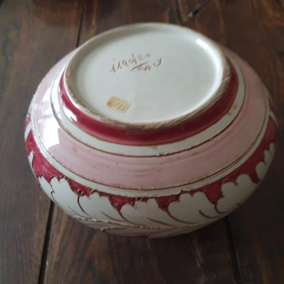 Image 1 of Italian ceramic vase - majolica style - 1960-1970