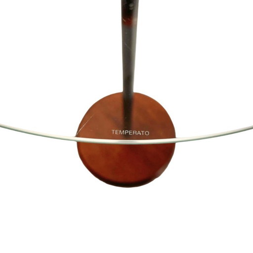 Mesa auxiliar de diseño vintage de cristal