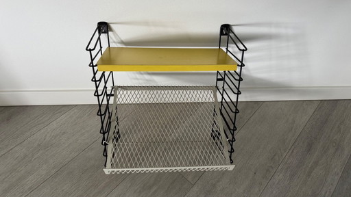 Tomado wall rack with magazine shelf 70's