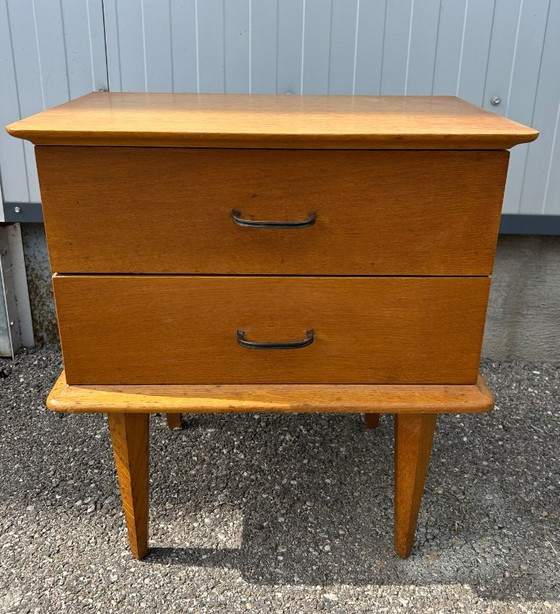 Oak bedside table, 1950 – Nightstands, Wood (photo 2 of 7)