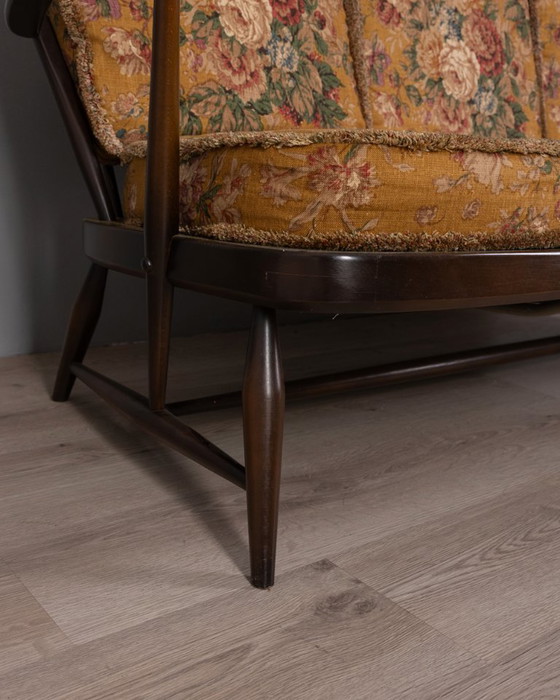 Image 1 of VINTAGE 1960s WOODEN SOFA DESIGNED BY L. ERCOLANI FOR ERCOL