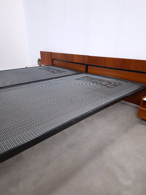 Double bed Japanese Series Cees Braakman for Pastoe and Auping with nightstands – Metal (photo 14 of 20)
