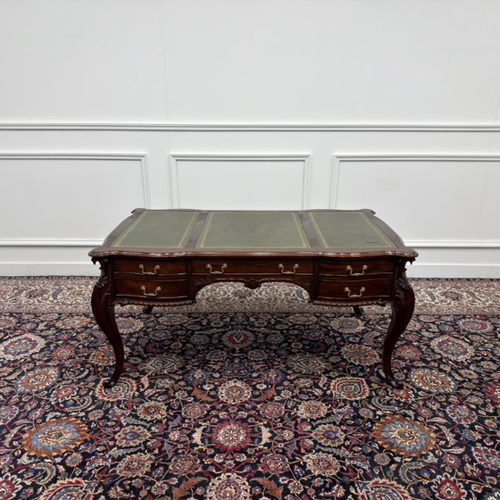 Scrivania Classica Antica Inglese – Scrivanie, Leather, Wood (photo 4 of 22)