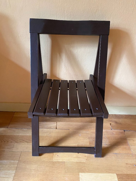 Image 1 of klapstoel vintage Aldo Jacober Trieste van Alberto Bazzani