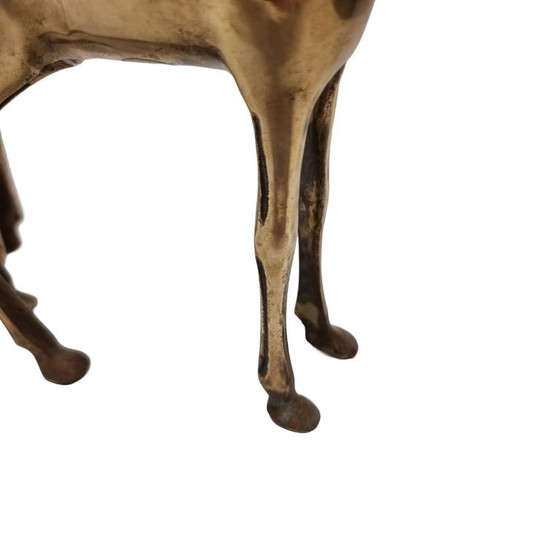 Image 1 of Ciervo de latón estilo Hollywood Regency