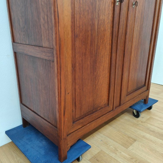 Image 1 of Antieke Vintage kledingkast garderobekast kleerkast demontabel