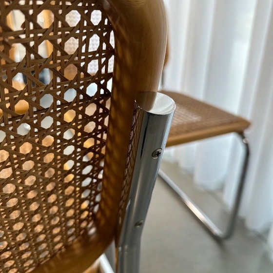 Image 1 of Set of 6 Cesca Chairs by Marcel Breuer for Gavina, 1960s