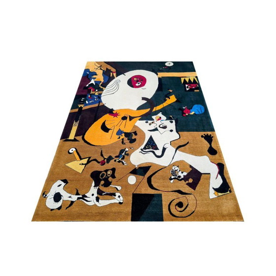 Teppich im Stil von Joan Miró: Handgeknüpfter Wollteppich – Teppiche & Läufer, Wool (photo 6 of 8)