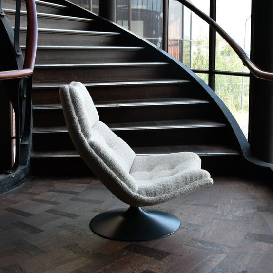 Artifort F511 Armchair, Textile, Metal, White (photo 3 of 7)