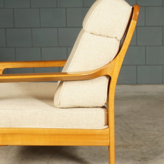 Fauteuil danois vintage – Noyer – Années 1960 – Textile (photo 10 of 10)