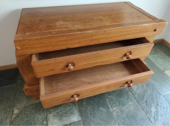 3 Brutalist Cabinets Made of Solid Oak – Wood (photo 7 of 8)