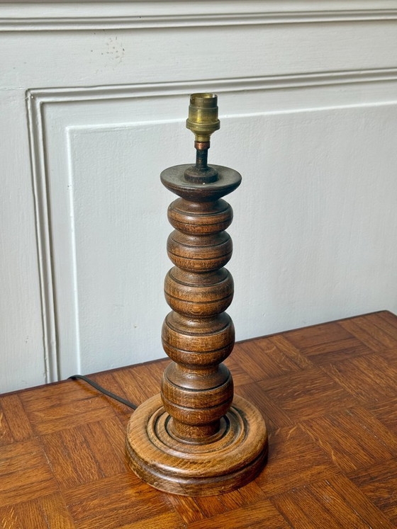 Image 1 of Lampvoet van gedraaid hout