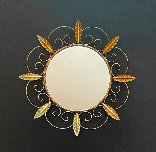 Deknudt Sun Mirror * Hollywood Regency * 60s Vintage