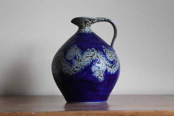 Image 1 of Brocca in pietra da studio in ceramica tedesca di metà secolo. Handarbeit