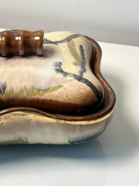 Antieke Scandinavische keramische koekjesdoos / snoepdoos - jaren 60 – Servies, Porselein, Keramiek (photo 5 of 5)