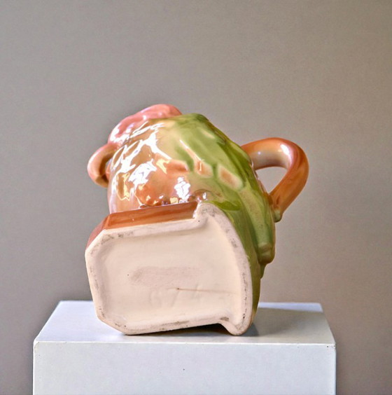 Image 1 of Jarra Zoomorfa Loro Poeta Laval Barbotine