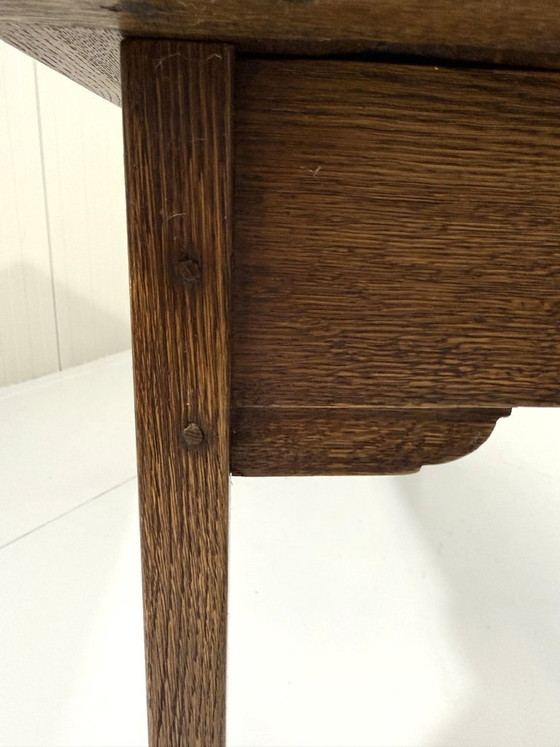 Mesa consola rústica de roble años 60, Madera, Marrón (foto 12 de 19)
