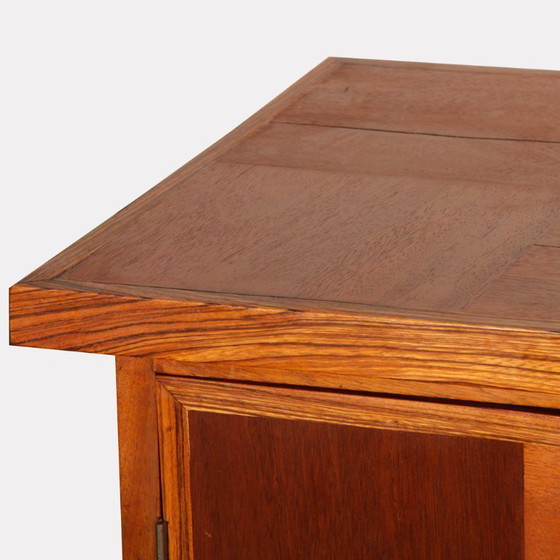 Image 1 of Large sideboard in solid wood, modernist work from the 1950s
