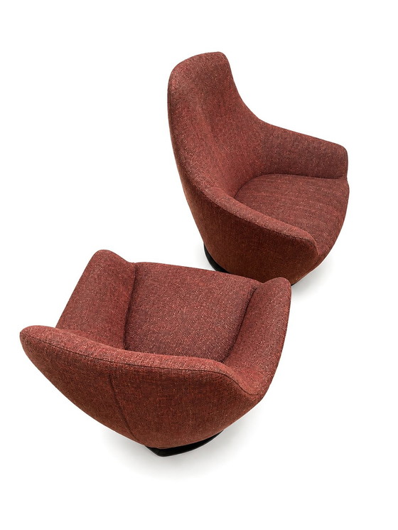 2x Fauteuil pivotant Leolux Cantate – Textile (photo 6 of 6)