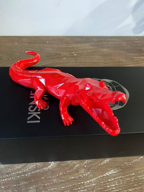 Image 1 of Crocodile CROCO Spirit Red edition by Richard Orlinski, new 2024