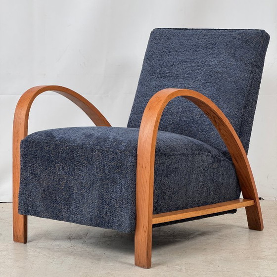 Image 1 of French Art Deco Armchair, 1930s – Fully Refurbished