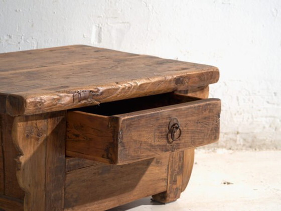 Antique low table in elm wood – China, circa 1930 – Coffee tables (photo 17 of 40)