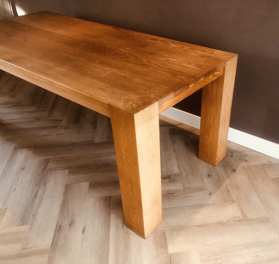 Image 1 of Dining Table Solid Oak Handmade