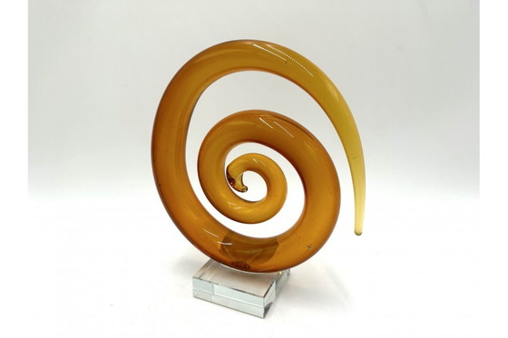 Image 1 of Glazen ornament - spiraal, Nederland, jaren 1950