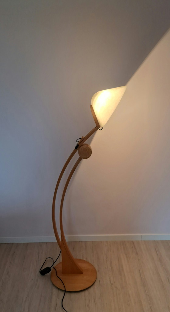 Image 1 of DOMUS Type 6304 Adjustable Floor Lamp – Original Lunopal Shade