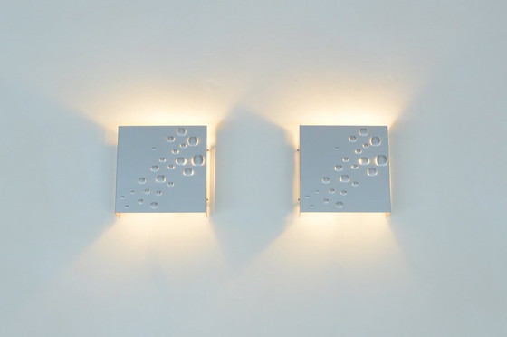 Image 1 of Juego de 2 apliques “sterrenregen” de E.J. Jelles para Raak Amsterdam, Países Bajos de los años 60.